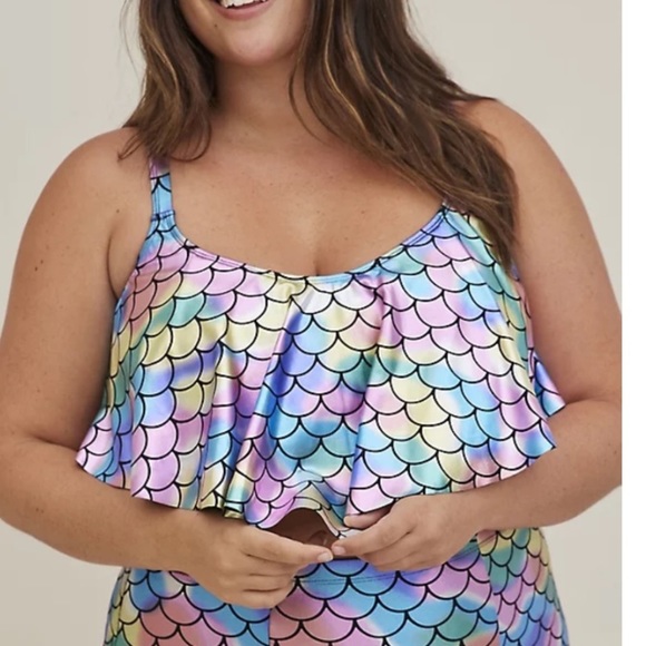 NWT TORRID MERMAID BIKINI SWIMSUIT - Picture 3 of 7